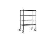 Salsbury Industries 9548M BLK 48 in. W x 69 in. H x 18 in. D Wire Shelving Mobile Black