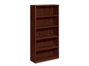 The HON COMPANY HON10755NN Five Shelf Bookcase 36 in. x 13.13 in. x 71 in. Mahogany