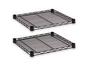 Alera SW581818BL Industrial Wire Shelves Black 18 x 18 Two per Pack.