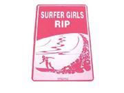 Seaweed Surf Co SF20 12X18 Aluminum Sign Surfer Girls Rip Purple