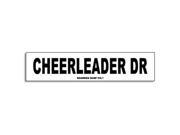 Seaweed Surf Co AA57 4X18 Aluminum Sign Cheerleader Dr