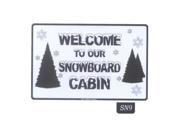 Seaweed Surf Co SN9 12X18 Aluminum Sign Snowboard Cabin