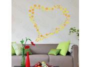 Blancho Bedding HL 2125 Yellow Floral Heart Large Wall Decals Stickers Appliques Home Decor
