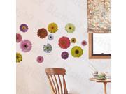 Blancho Bedding HEMU ZS 013 Colorful Petals Wall Decals Stickers Appliques Home Decor