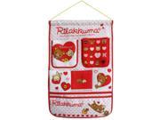 Blancho Bedding BN WH022 Bear and Heart Red Wall Hanging Wall Organizers Wall Baskets Hanging Baskets