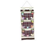 Blancho Bedding YF WH053 Plaid and Flowers Wall hanging Wall Organizers Wall Baskets Hanging Baskets