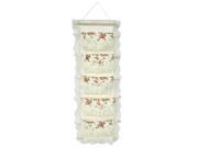 Blancho Bedding YF WH055 Bud Silk and Allover Ivory Wall Hanging Wall Organizers Baskets Hanging Baskets