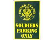 LGP 011 12 X 18 Soldiers Parking Only Army Sign PS30082