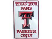 LGP 059 Texas Tech Fans Parking Only Parking Sign PS30074