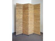 Proman Products FS16668 Water Hyacinth Deocoration Folding Screen