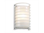 PLC Lighting Evora 1 Light Outdoor Fixture in White 2038 WH