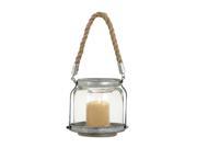 Woodland Import 55478 Lantern with minimalistic detailing for rustic appeal