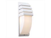 PLC Lighting Synchro 1 Light Outdoor Fixture in White 1832 WH