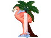 Songbird Essentials Flamingo Palm Tree Large Window Thermometer