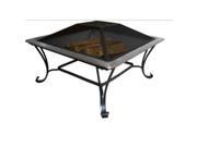 Asia DirectAD213 S 33 in. Square Stainless Fire Pit Set