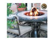 Sundance Southwest TFT2960MFGBZ Traditional Style Fire Table 29 in. Tall x 60 in. Diameter Morocco Fire Design Greens Granite Colors Bronze Powder Coat