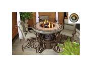 Sundance Southwest TFT3648MFGBZ Traditional Style Fire Table 36 in. Tall x 48 in. Diameter Morocco Fire Design Greens Granite Colors Bronze Powder Coat