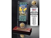 Highland Mint SB14TACRYLK Super Bowl 14 Ticket and Game Coin Collection