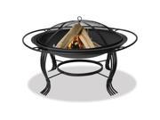 Import WAD1050SP Wood Burning Fire Pit with Black Bowl And Outer Ring