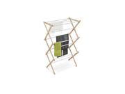 Honey Can Do DRY 01111 Wooden Clothes Drying Rack White Natural