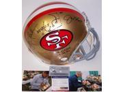 Creative Sports Enterprises APROSF CLAMON PSA Dwight Clark Joe Montana Autographed Hand Signed San Francisco 49ers Throwback Authentic Helmet PSA DNA