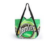 Blancho Bedding ABH 04044 Lime Pemier Eco Canvas Shoulder Tote Bag Shopper Bag Multiple Pockets