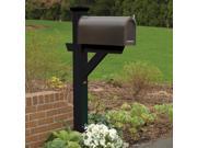 Highwood USA AD MLBX1 CHE Hazleton mailbox post Recycled eco friendly synthetic wood in charleston green