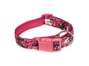 Casual Canine ZW5012 14 76 Neoprene Collar 14 20 In Pink Floral