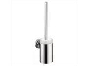 Hansgrohe 40522000 E Wall Mounted Brass Toilet Brush Holder in Chrome