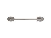 The Copper Factory Solid Copper 18in. Towel Bar with Oval Backplates in Satin Nickel Finish CF171SN