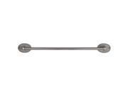 The Copper Factory Solid Copper 24in. Towel Bar with Oval Backplates in Satin Nickel Finish CF173SN