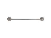 The Copper Factory Solid Copper 24in. Towel Bar with Round Backplates in Satin Nickel Finish CF174SN