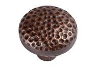 The Copper Factory Solid Cast Copper Large Round Knob in Antique Finish - CF102AN The Copper Factory Solid Cast Copper Large Round Knob in Antique Finish - CF102AN
