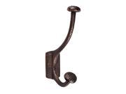 The Copper Factory Solid Cast Copper Robe and Coat Hook With Mushroom Motif in Antique Finish CF128AN
