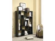 Coaster 800316 Bookcases Cappuccino Asymmetrical Bookshelf