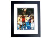 Real Deal Memorabilia DMutombo8x10 2BF Dikembe Mutombo Autographed Atlanta Hawks 8x10 Photo BLACK CUSTOM FRAME