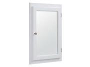 Design House 537621 Concord White Gloss Corner Medicine Cabinet with 1 Door and 2 Shelves 18 x 6 x 26 in.