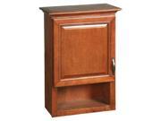 Design House 538587 Montclair Chestnut Glaze Wall Cabinet with 1 Door and 1 Shelf 30 Inches by 21 Inches 538587