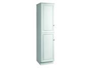 Design House 539700 Wyndham White Semi Gloss Linen Tower Cabinet with 2 Doors and 4 Shelves 19 x 22.25 x 84 in.