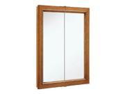 Design House 541383 Montclair Chestnut Glaze Double Door Medicine Cabinet Mirror with Solid Wood Frame 24 x 30 in.