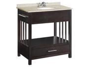 Design House 541516 Ventura Espresso Console Vanity Cabinet with 1 Drawer 30 x 21 in.