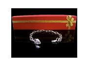 Bulk Buys Ruby Heart Bracelet in Red Gold Box Pack of 3