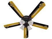 Ceiling Fan Designers 7995 VAN New NCAA VANDERBILT COMMODORES 52 in. Ceiling Fan