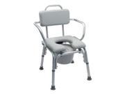 Lumex Commode Bath Seat Padded with Support Arms