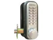 Lockey 2230 SN DC KO Mechanical Keyless Lock Janitor Function Double Sided Combination With Key Override Sating Nickel