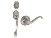 Design House 783514 Coventry 2 Way Latch Entry Handle Set with Lever Keyway and Handle Satin Nickel Finish