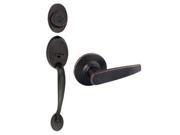 Design House 702050 Coventry 2 Way Latch Entry Door Handle Set with Lever Handle and Keyway Adjustable Backset