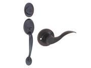 Design House 754507 Coventry 2 Way Latch Entry Door Handle Set with Lever Handle and Keyway Adjustable Backset
