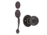 Design House 741017 Coventry 2 Way Entry Handle Set with Ball Knob Keyway and Door Handle