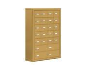 Salsbury 19078 24GSK Cell Phone Storage Locker 7 Door High Unit 8 Inch Deep Compartments 20 A Doors And 4 B Doors Gold Surface Mounted Master Keyed Lo